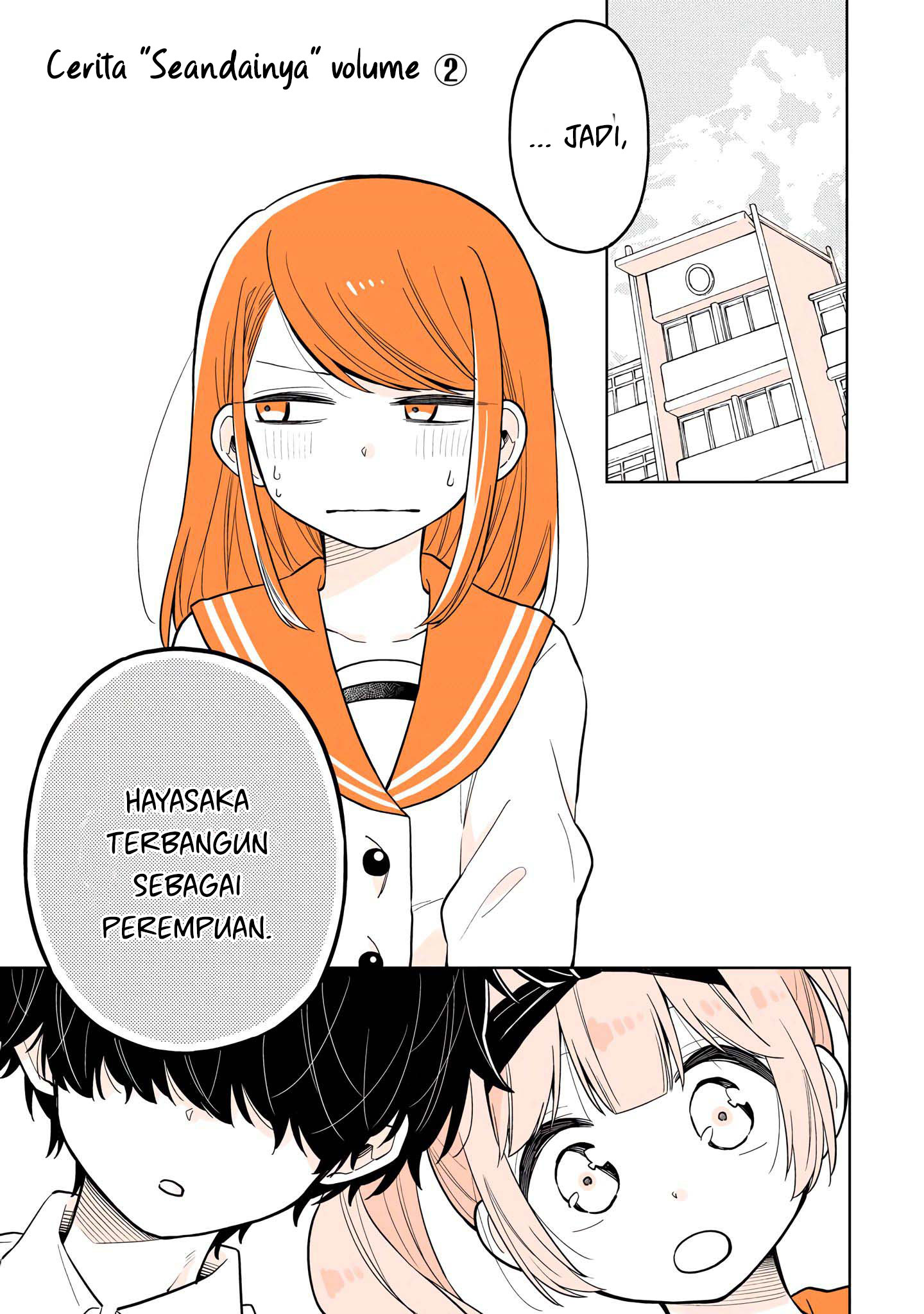 Mendokusagari Danshi ga Asa Okitara Onnanoko ni Natteita Hanashi Chapter 15.2 - halaman 2