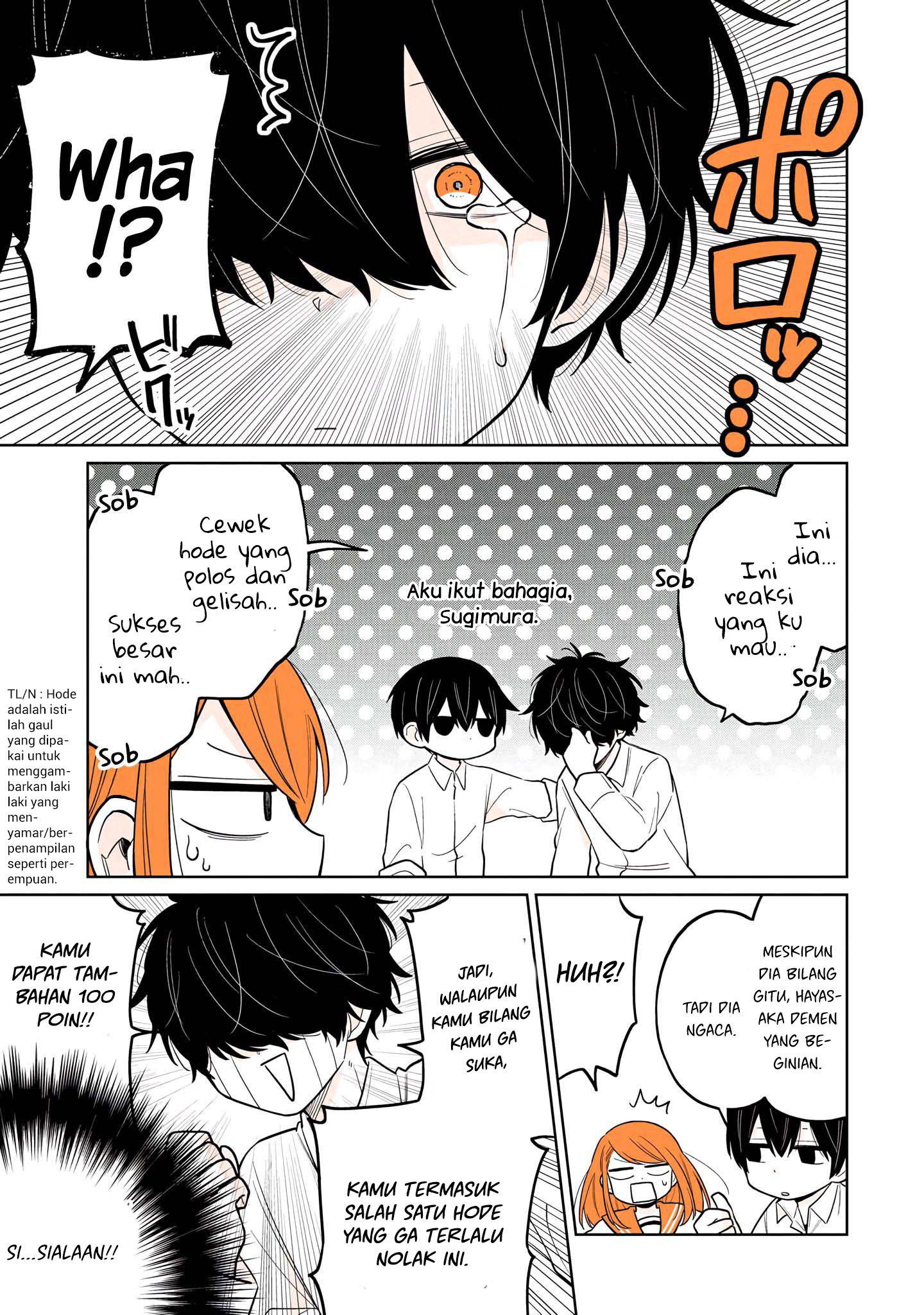 Mendokusagari Danshi ga Asa Okitara Onnanoko ni Natteita Hanashi Chapter 15.2 - halaman 4