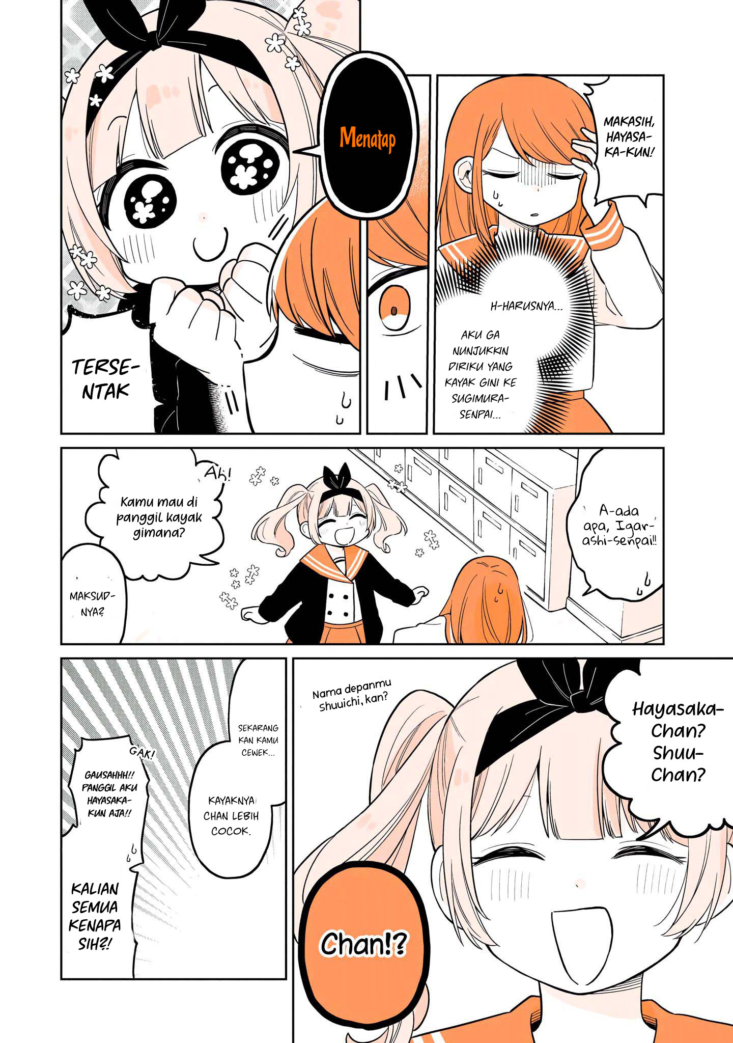 Mendokusagari Danshi ga Asa Okitara Onnanoko ni Natteita Hanashi Chapter 15.2 - halaman 5