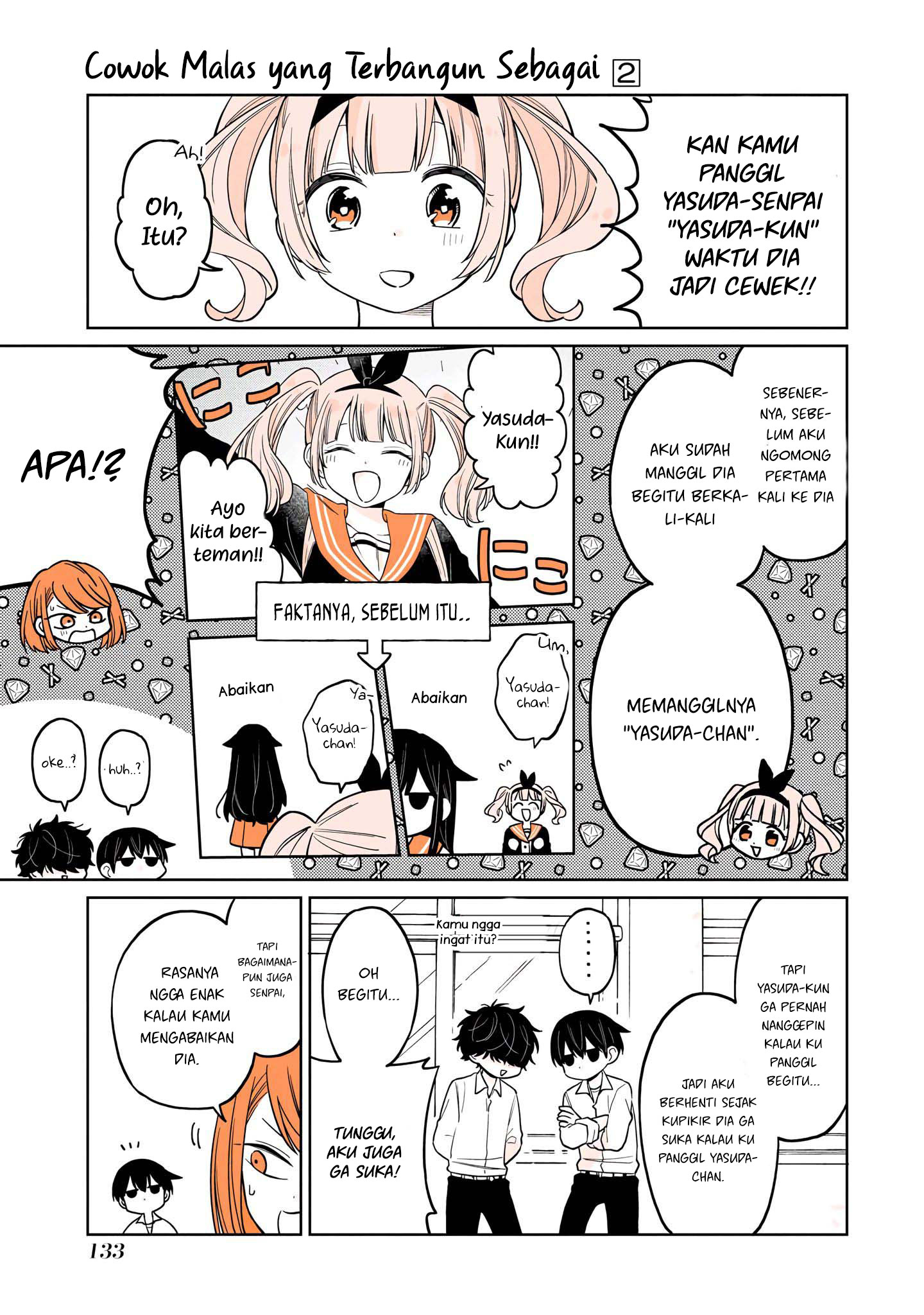 Mendokusagari Danshi ga Asa Okitara Onnanoko ni Natteita Hanashi Chapter 15.2 - halaman 6
