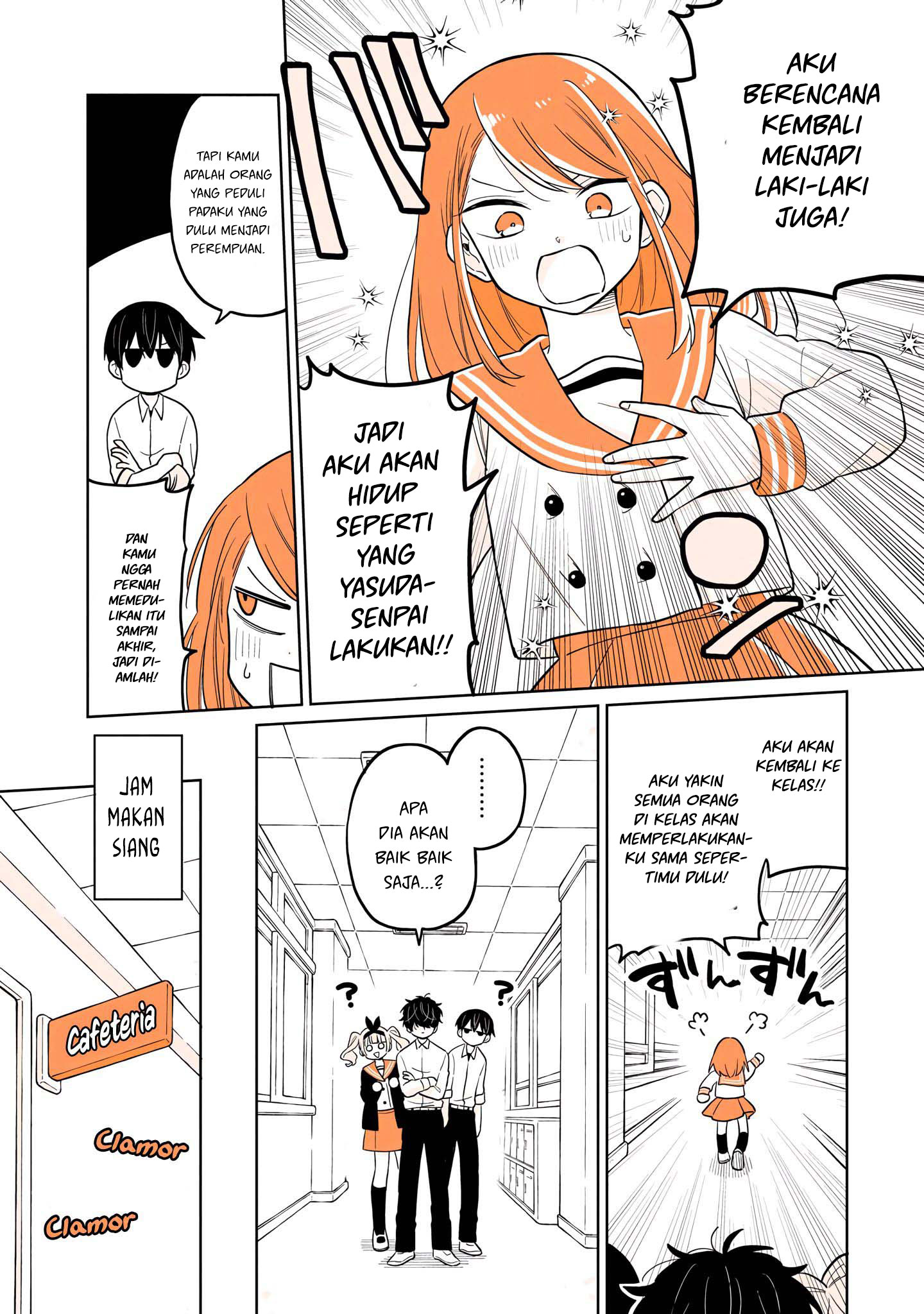 Mendokusagari Danshi ga Asa Okitara Onnanoko ni Natteita Hanashi Chapter 15.2 - halaman 8