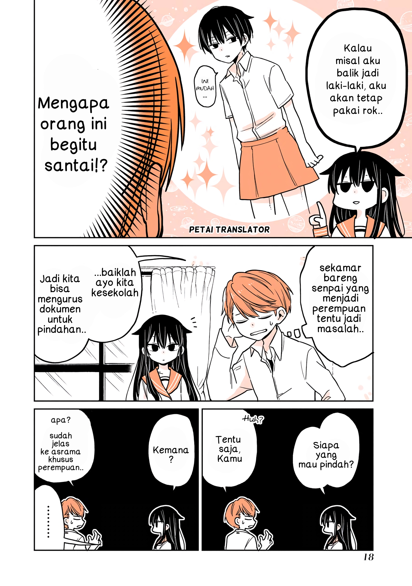 Mendokusagari Danshi ga Asa Okitara Onnanoko ni Natteita Hanashi Chapter 2 - halaman 8
