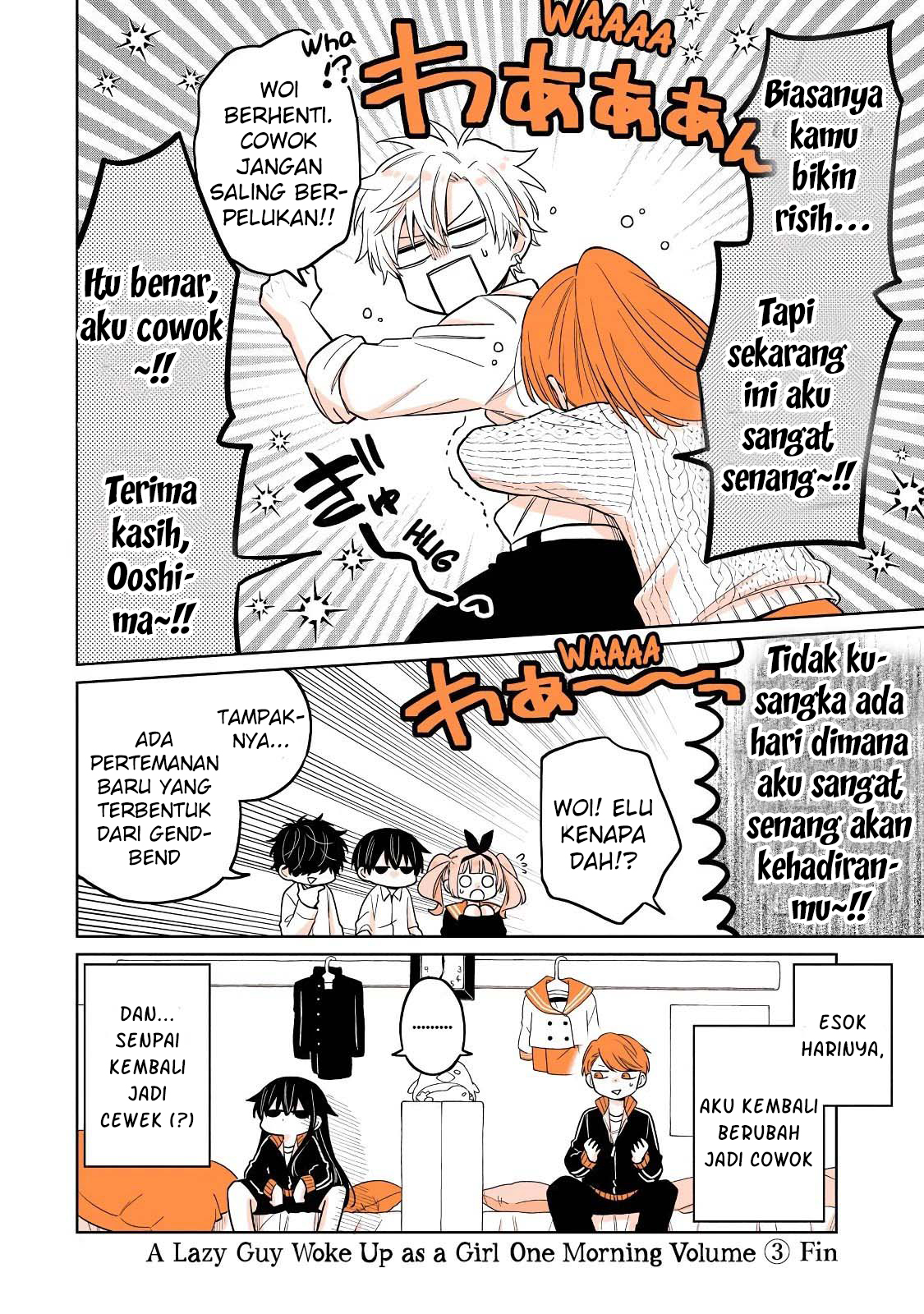 Mendokusagari Danshi ga Asa Okitara Onnanoko ni Natteita Hanashi Chapter 22.1 - halaman 11