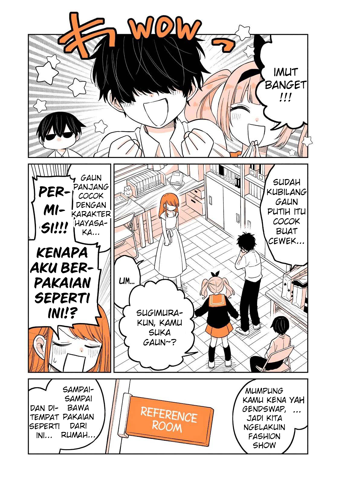 Mendokusagari Danshi ga Asa Okitara Onnanoko ni Natteita Hanashi Chapter 22.1 - halaman 3