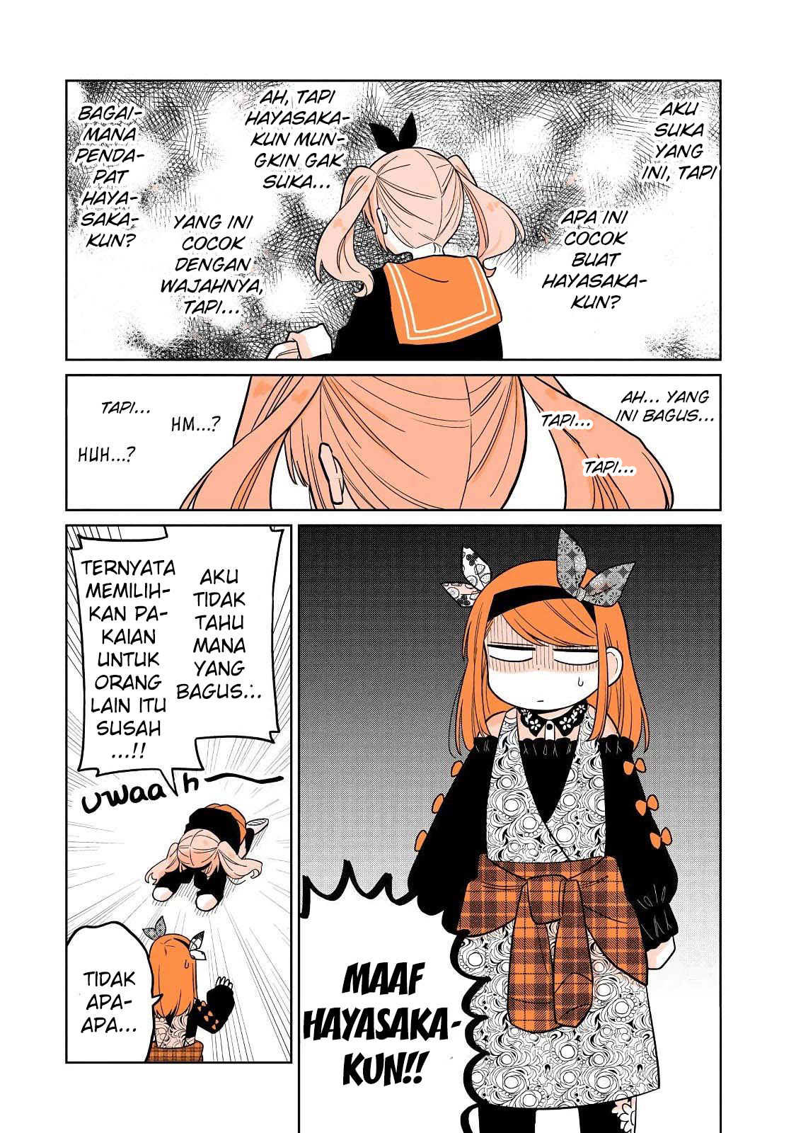 Mendokusagari Danshi ga Asa Okitara Onnanoko ni Natteita Hanashi Chapter 22.1 - halaman 5