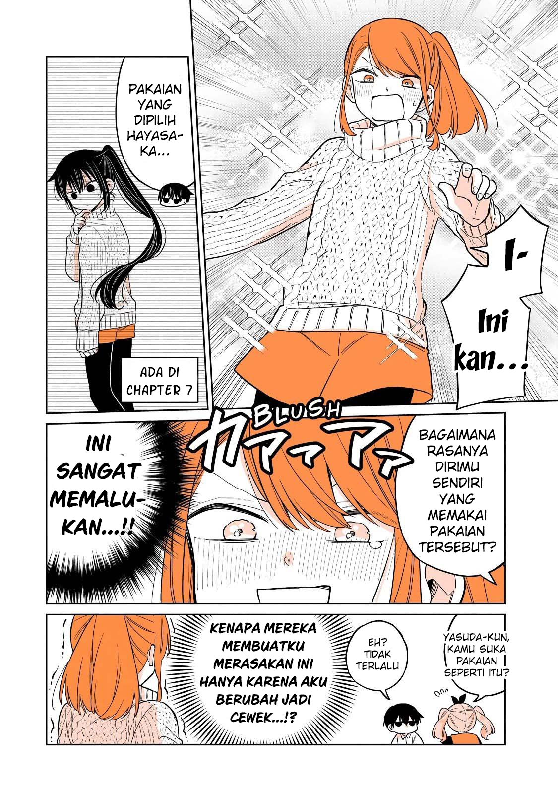 Mendokusagari Danshi ga Asa Okitara Onnanoko ni Natteita Hanashi Chapter 22.1 - halaman 7
