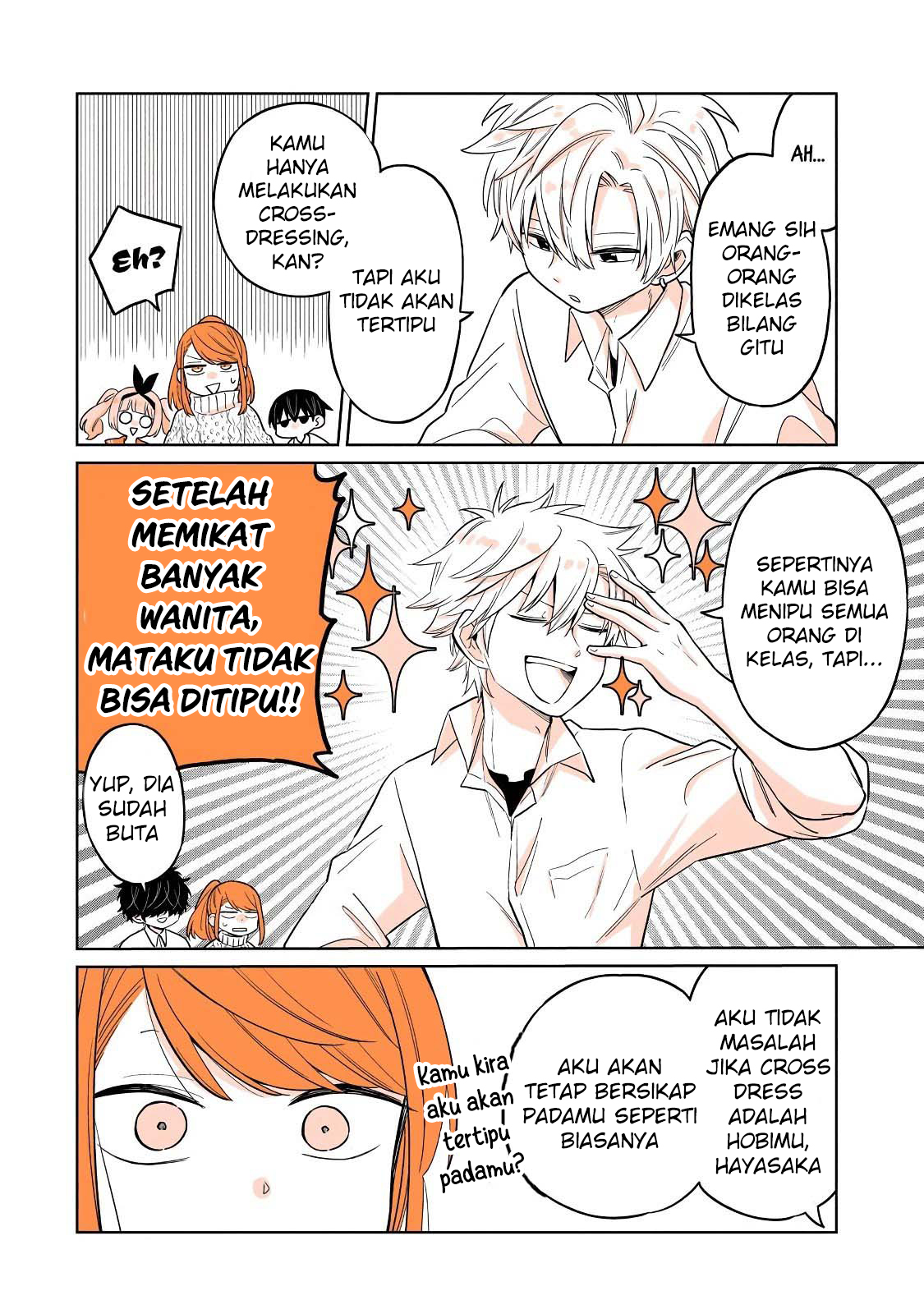 Mendokusagari Danshi ga Asa Okitara Onnanoko ni Natteita Hanashi Chapter 22.1 - halaman 9