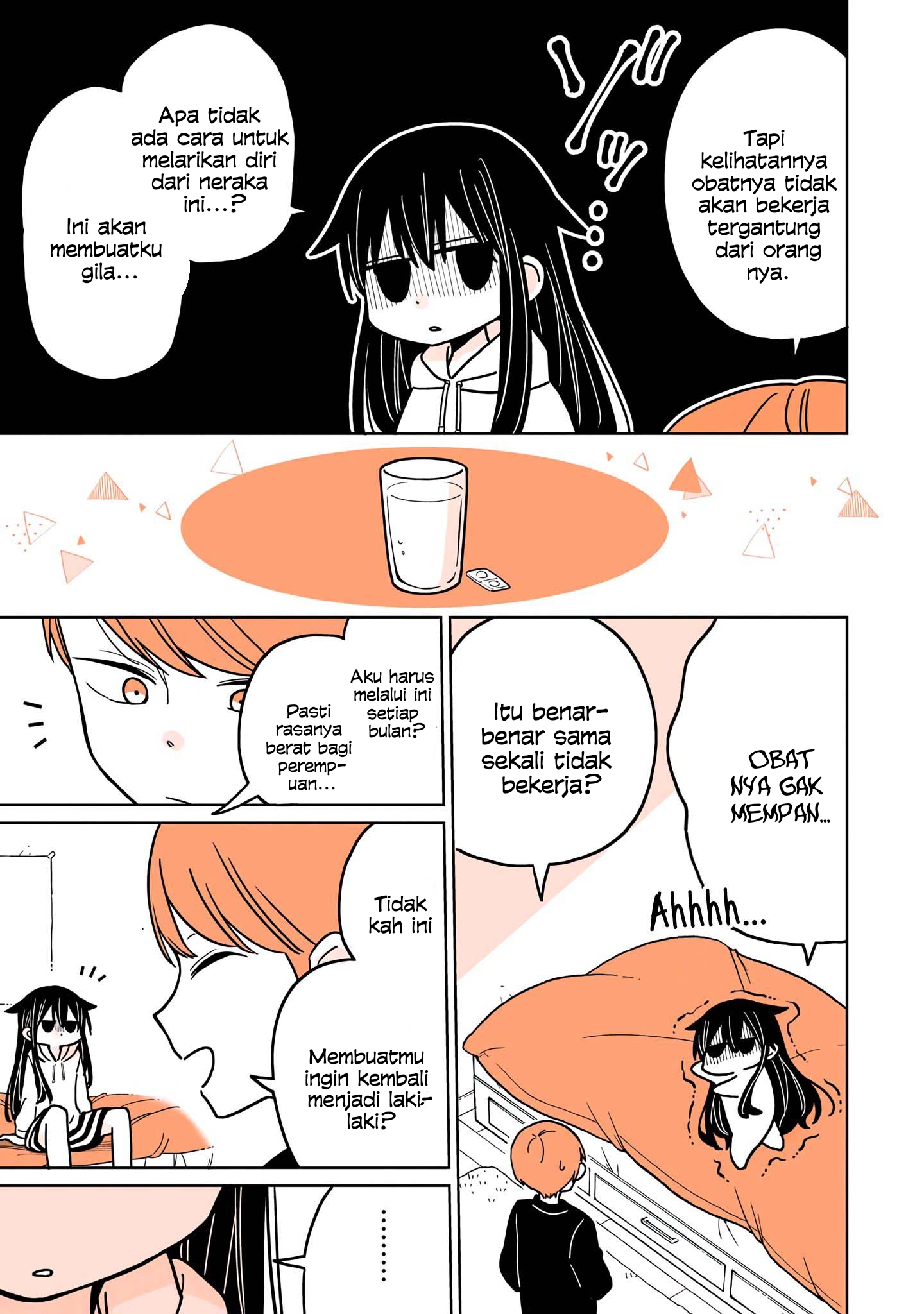 Mendokusagari Danshi ga Asa Okitara Onnanoko ni Natteita Hanashi Chapter 8.1 - halaman 10