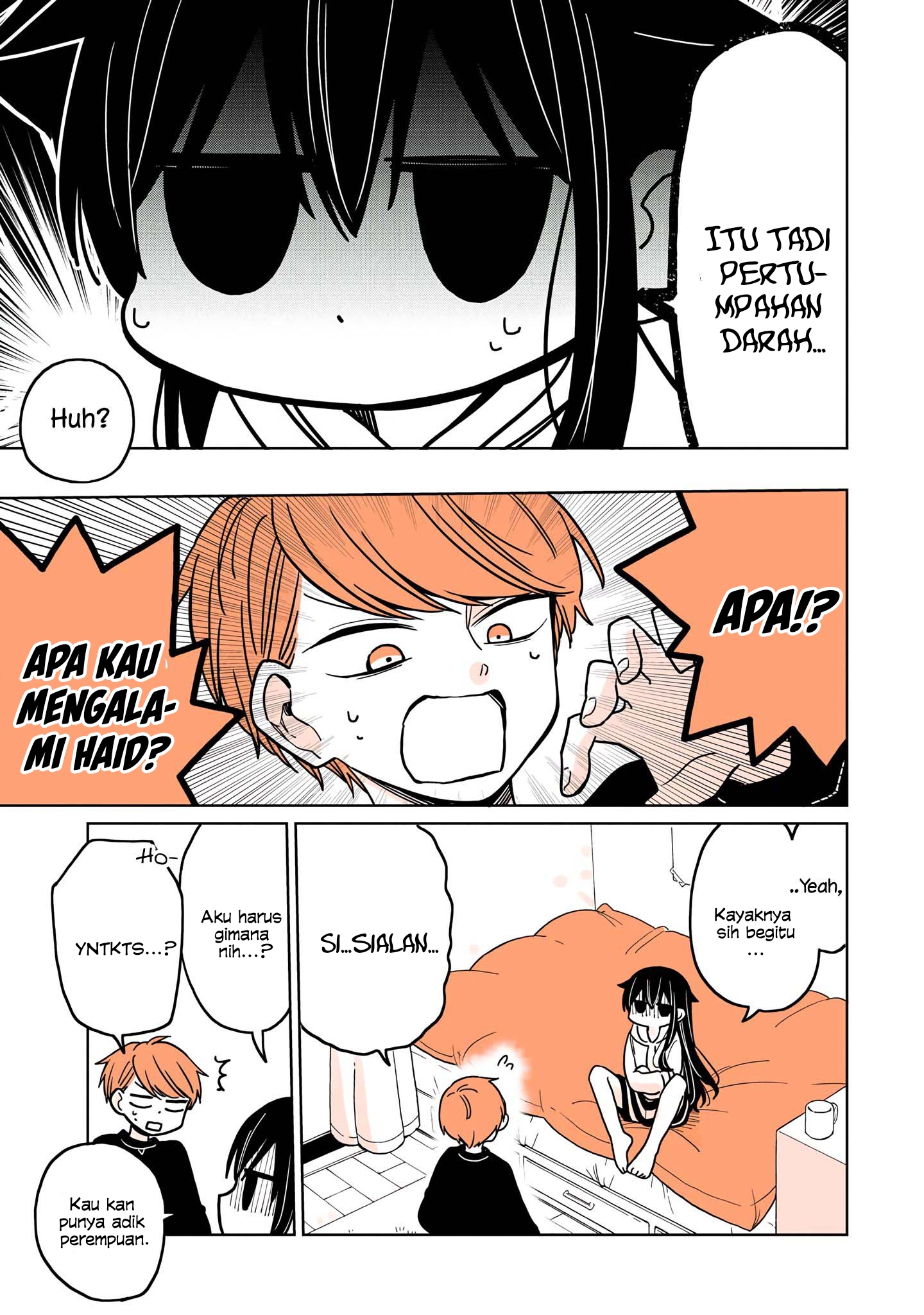 Mendokusagari Danshi ga Asa Okitara Onnanoko ni Natteita Hanashi Chapter 8.1 - halaman 4