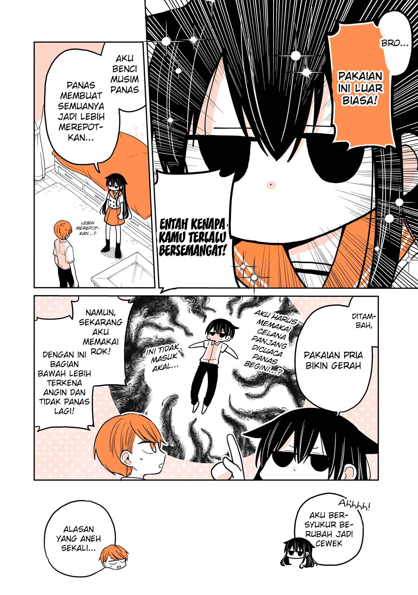 Mendokusagari Danshi ga Asa Okitara Onnanoko ni Natteita Hanashi Chapter 9 - halaman 6