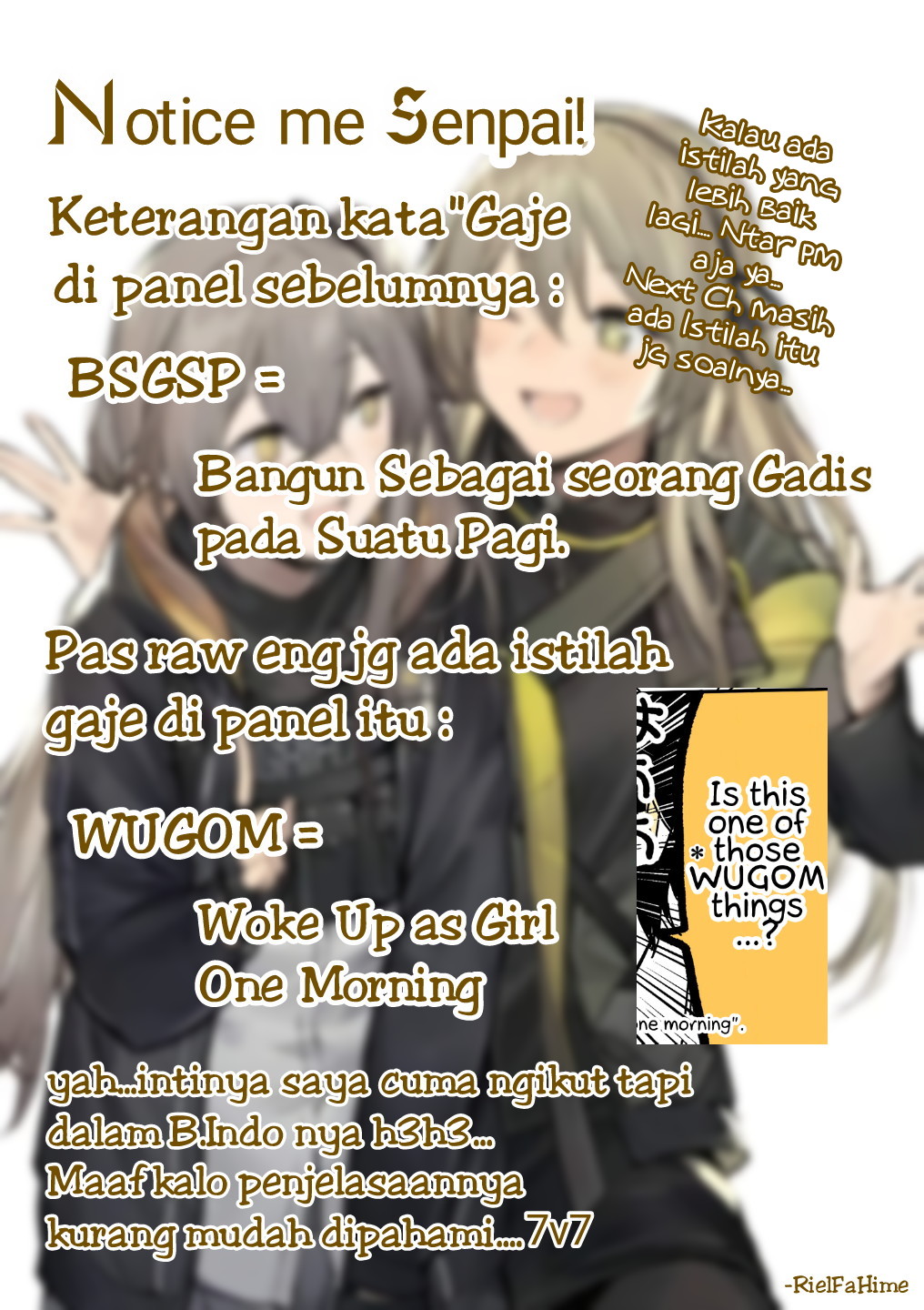 Mendokusagari Danshi Koukousei ga Asa Okitara Onnanoko ni Natteita Hanashi (Pre-Serialization) Chapter 3 - halaman 6