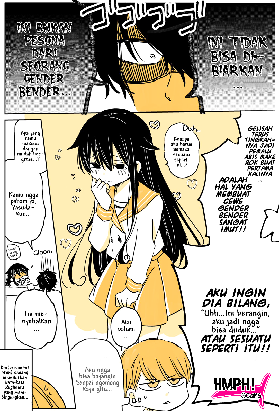 Mendokusagari Danshi Koukousei ga Asa Okitara Onnanoko ni Natteita Hanashi (Pre-Serialization) Chapter 4 - halaman 4