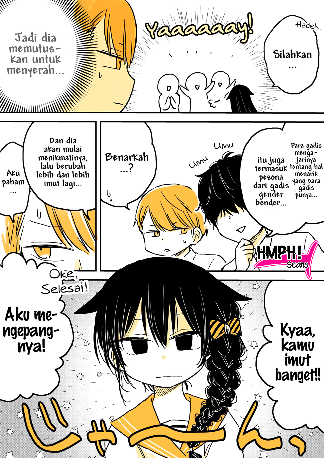 Mendokusagari Danshi Koukousei ga Asa Okitara Onnanoko ni Natteita Hanashi (Pre-Serialization) Chapter 5 - halaman 3