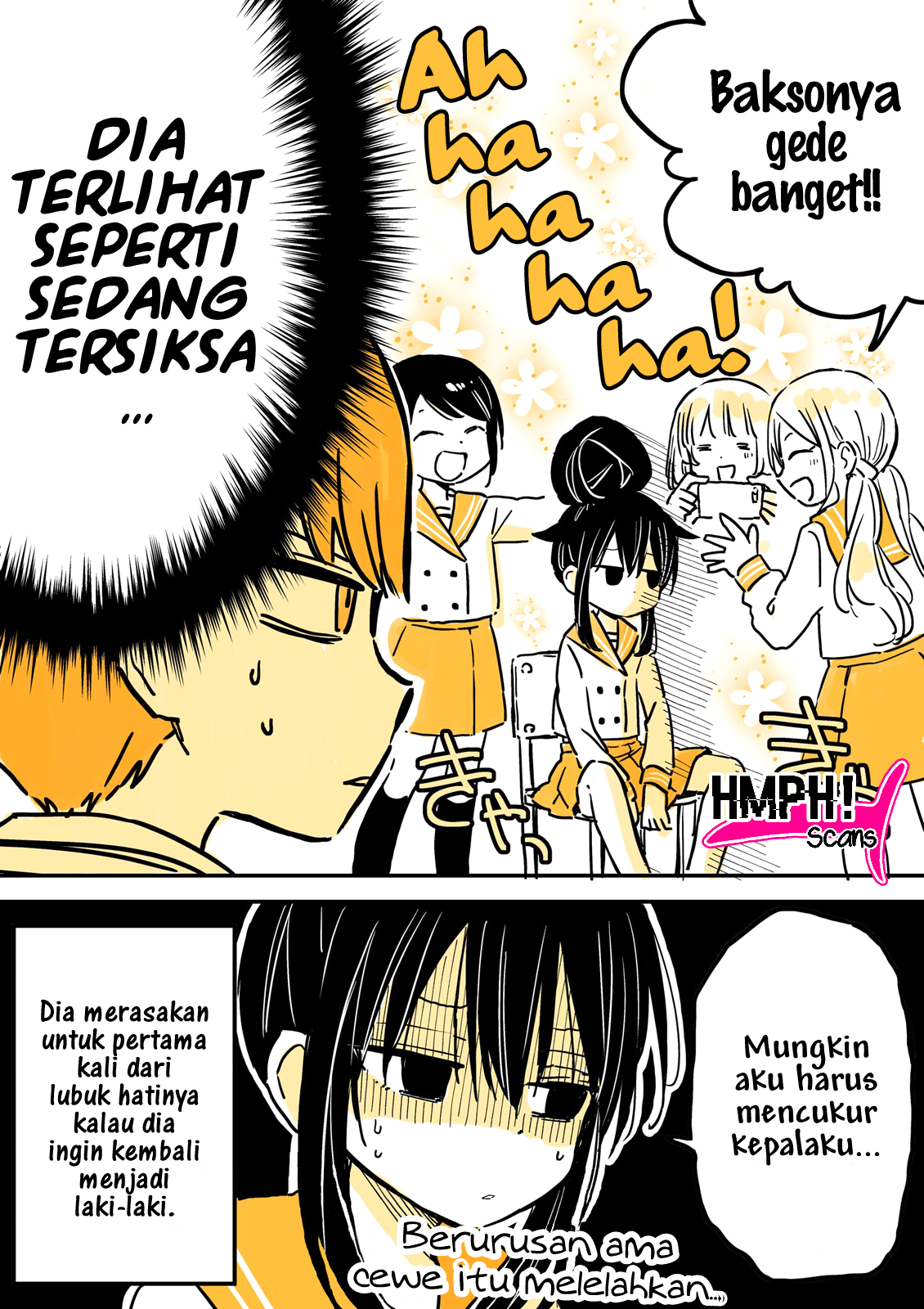 Mendokusagari Danshi Koukousei ga Asa Okitara Onnanoko ni Natteita Hanashi (Pre-Serialization) Chapter 5 - halaman 5