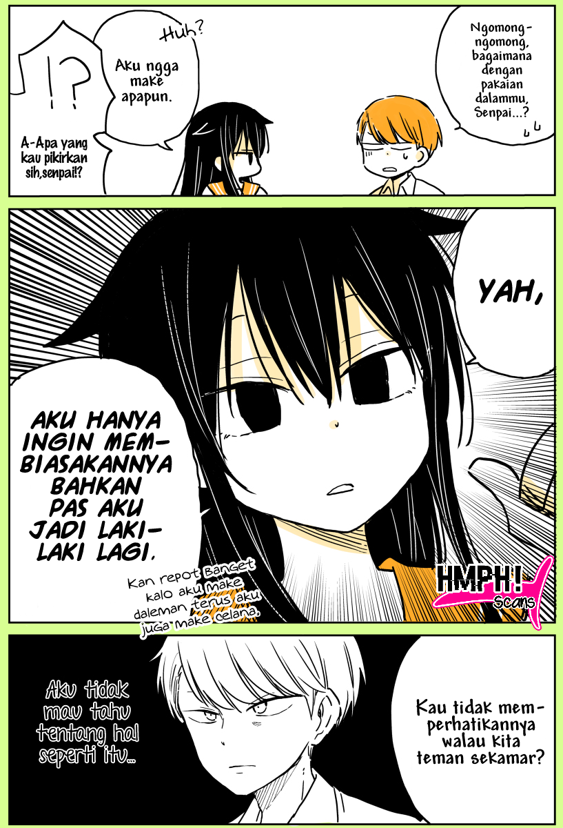 Mendokusagari Danshi Koukousei ga Asa Okitara Onnanoko ni Natteita Hanashi (Pre-Serialization) Chapter 5 - halaman 6