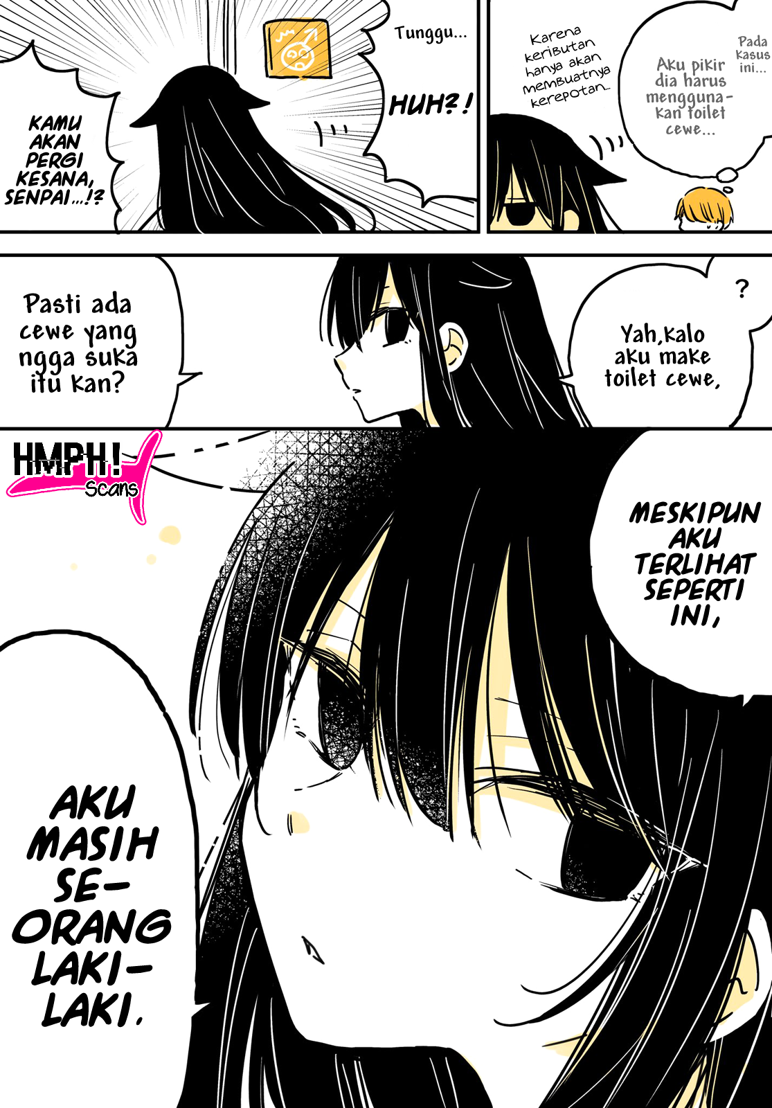 Mendokusagari Danshi Koukousei ga Asa Okitara Onnanoko ni Natteita Hanashi (Pre-Serialization) Chapter 6 - halaman 4