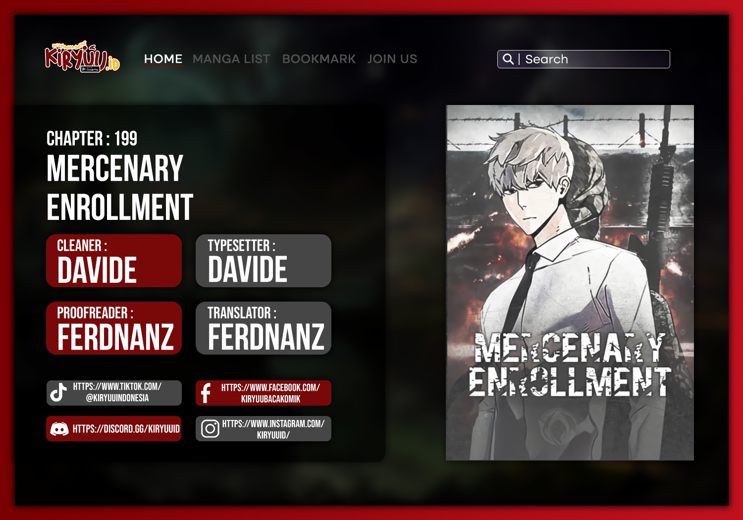 Mercenary Enrollment Chapter 199 - halaman 1