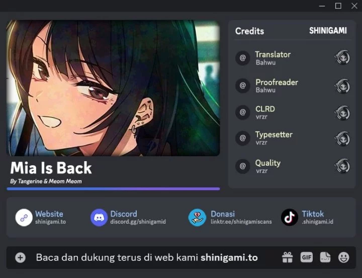 Mia Has Returned Chapter 15 - halaman 1