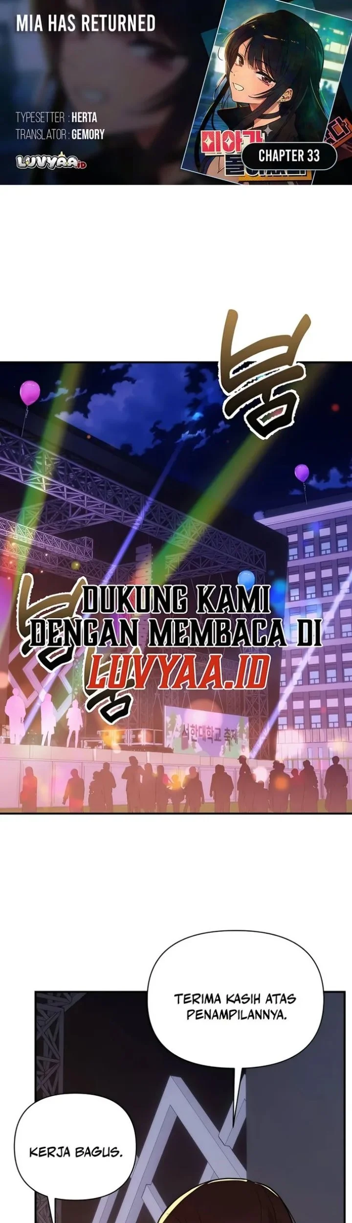 Mia Has Returned Chapter 33 - halaman 1
