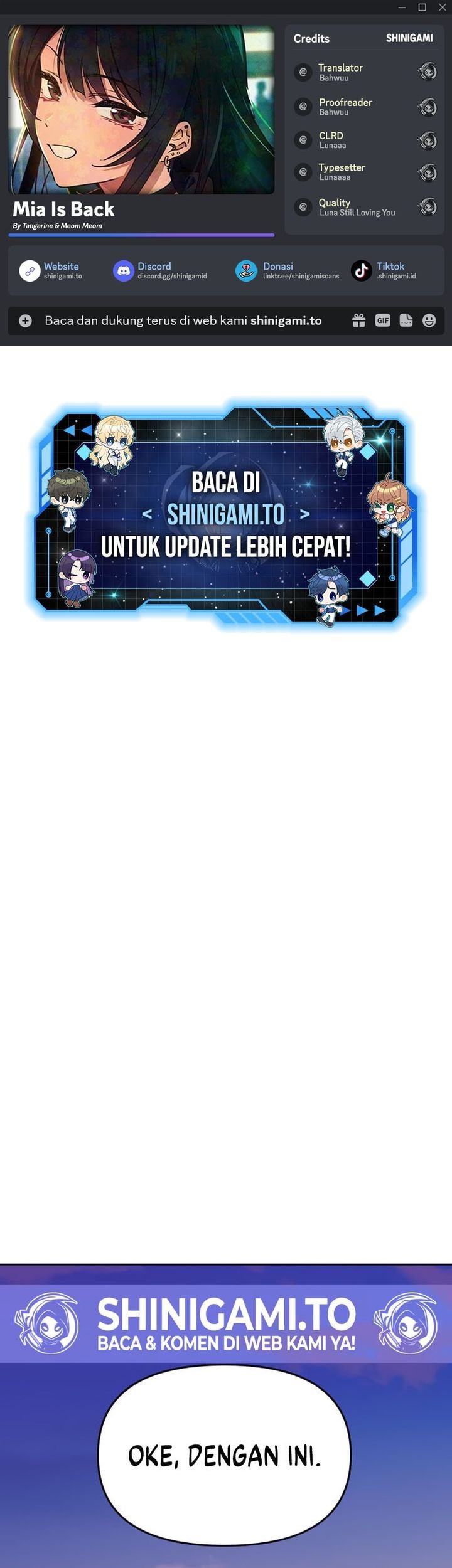 Mia Has Returned Chapter 5 - halaman 1