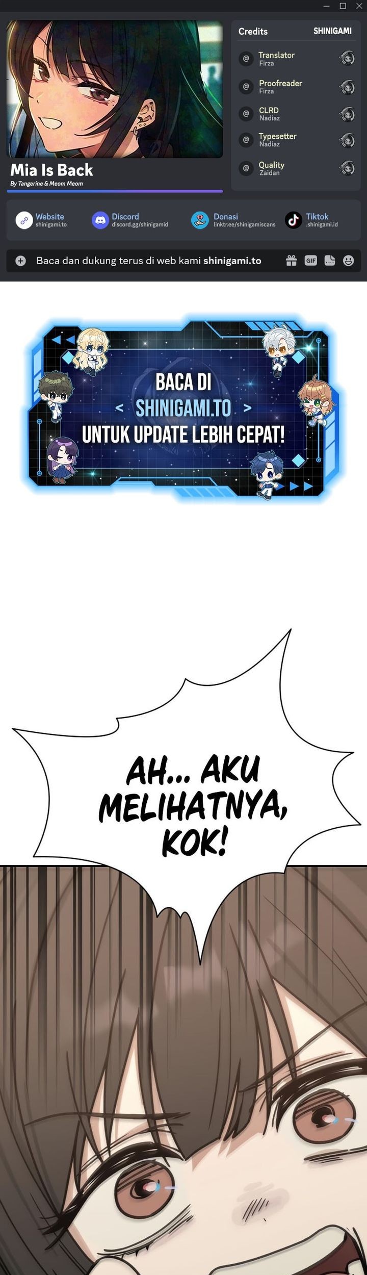 Mia Has Returned Chapter 7 - halaman 1