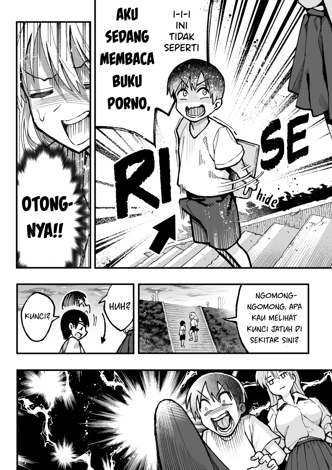 Michibata ni Ochiteru Ero Hon Yonderu Shounen to Gal Chapter 0 - halaman 2