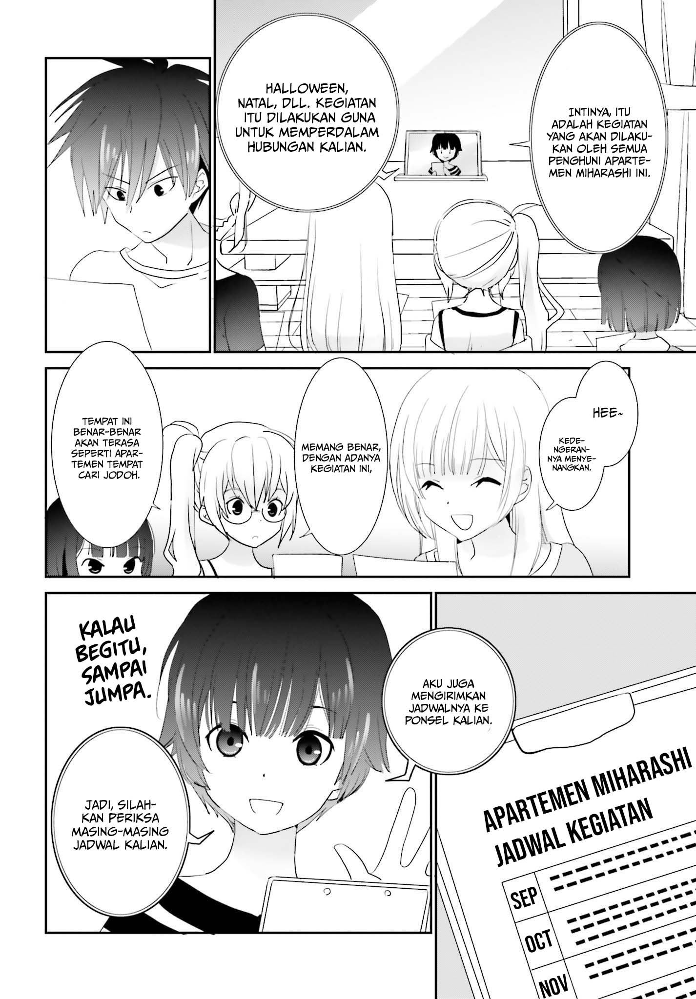 Miharashi-sou no 5-nin no Hanayome Chapter 4 - halaman 8