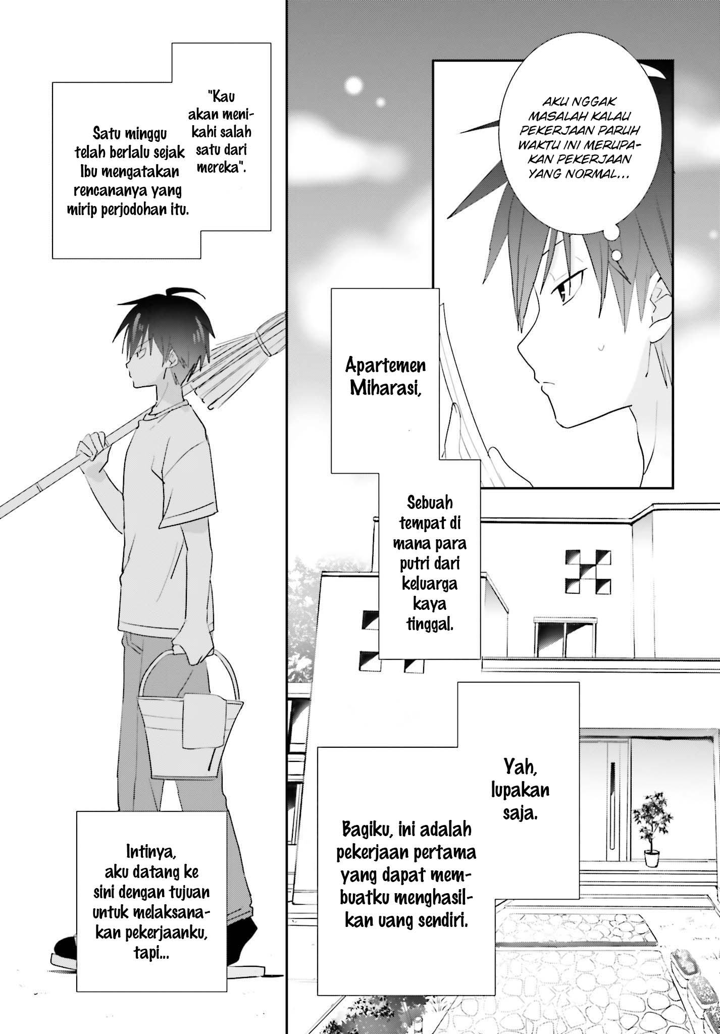 Miharashi-sou no 5-nin no Hanayome Chapter 4 - halaman 9