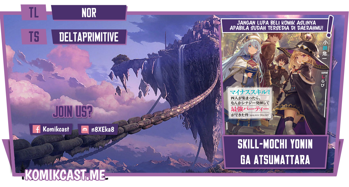 Minus Skill Mochi Yonin ga Atsumattara, nanka Synergy Hakki shite Saikyou Party ga Dekita Ken Chapter 4 - halaman 1