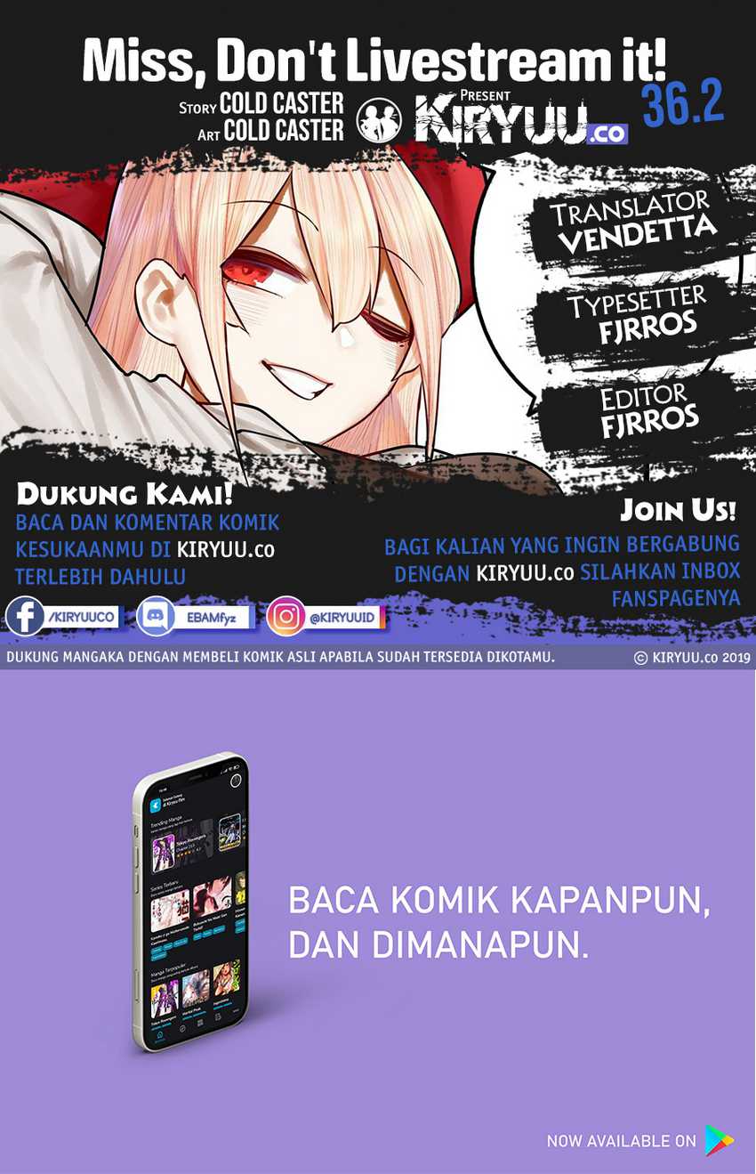 Miss, don’t livestream it! Chapter 36.2 - halaman 2