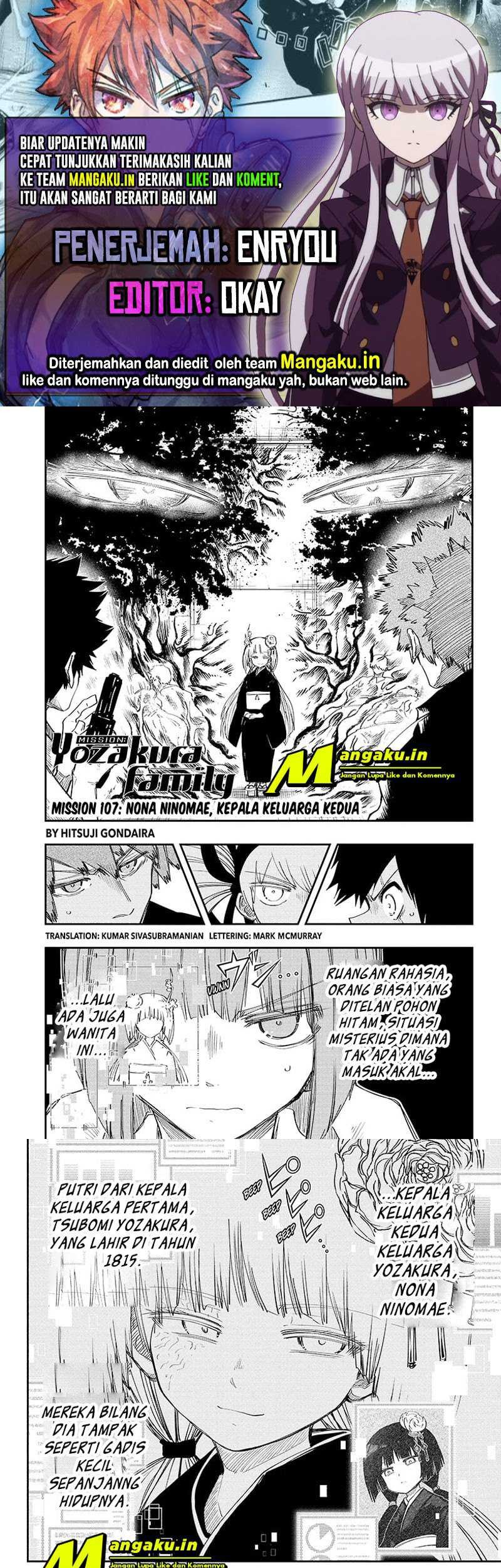 Mission: Yozakura Family Chapter 107 - halaman 1