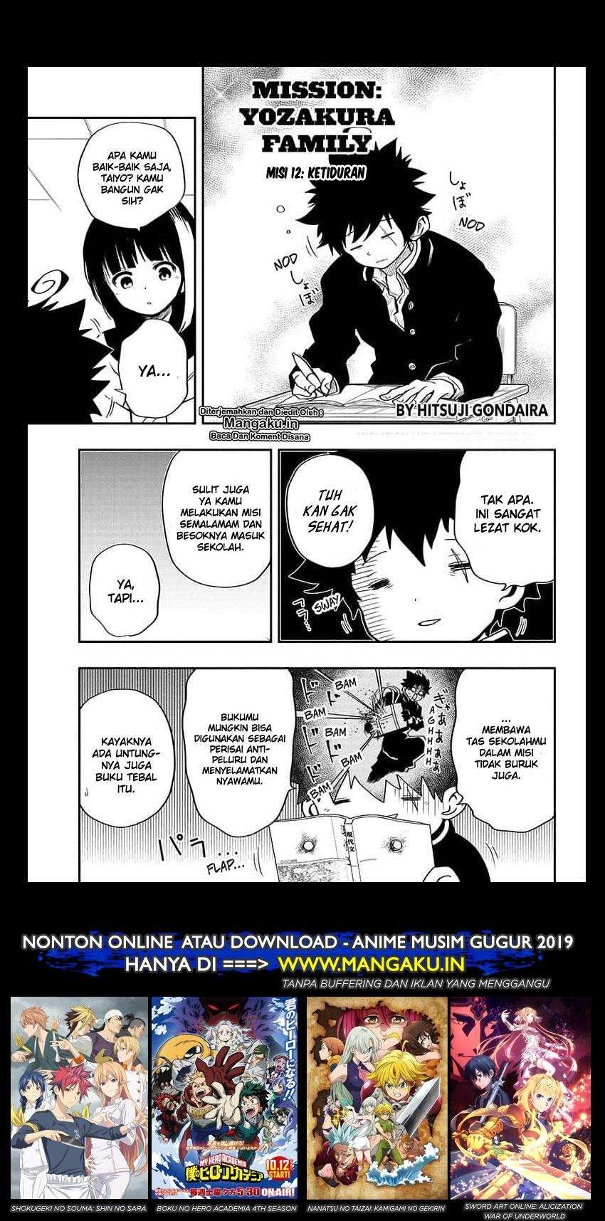 Mission: Yozakura Family Chapter 12 - halaman 1