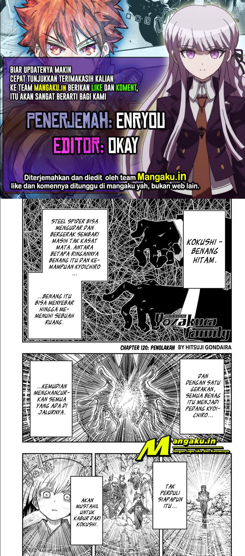 Mission: Yozakura Family Chapter 120 - halaman 1