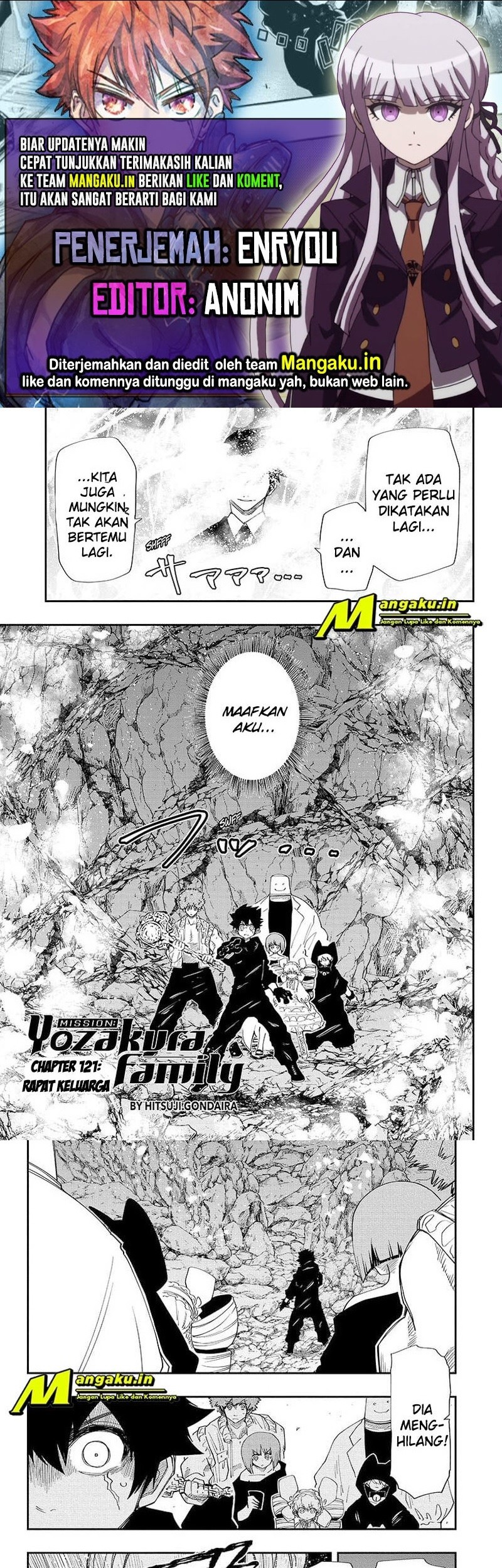 Mission: Yozakura Family Chapter 121 - halaman 1