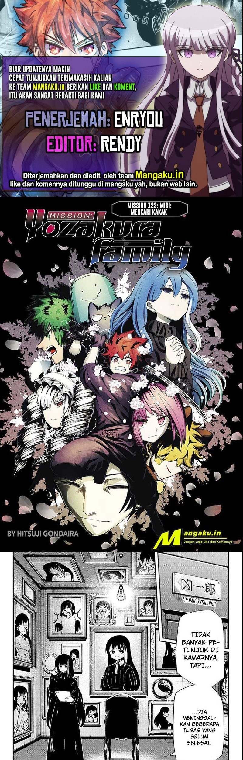 Mission: Yozakura Family Chapter 122 - halaman 1