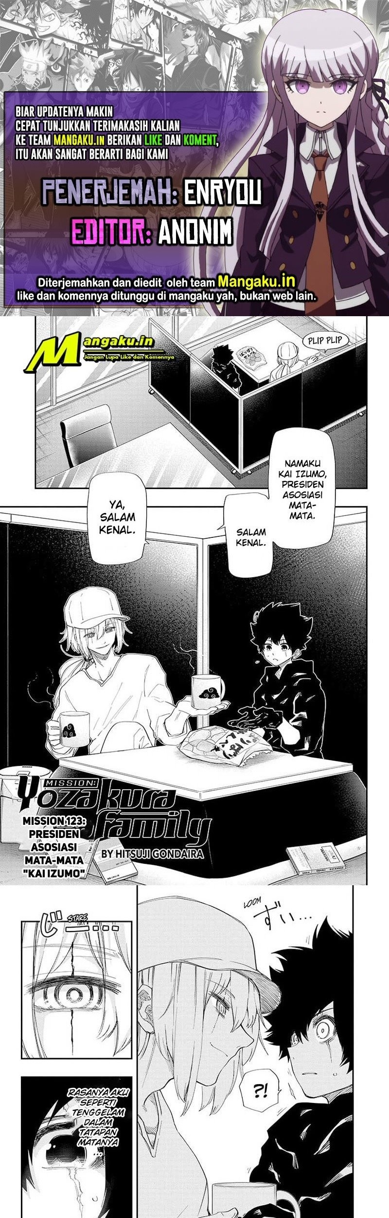 Mission: Yozakura Family Chapter 123 - halaman 1