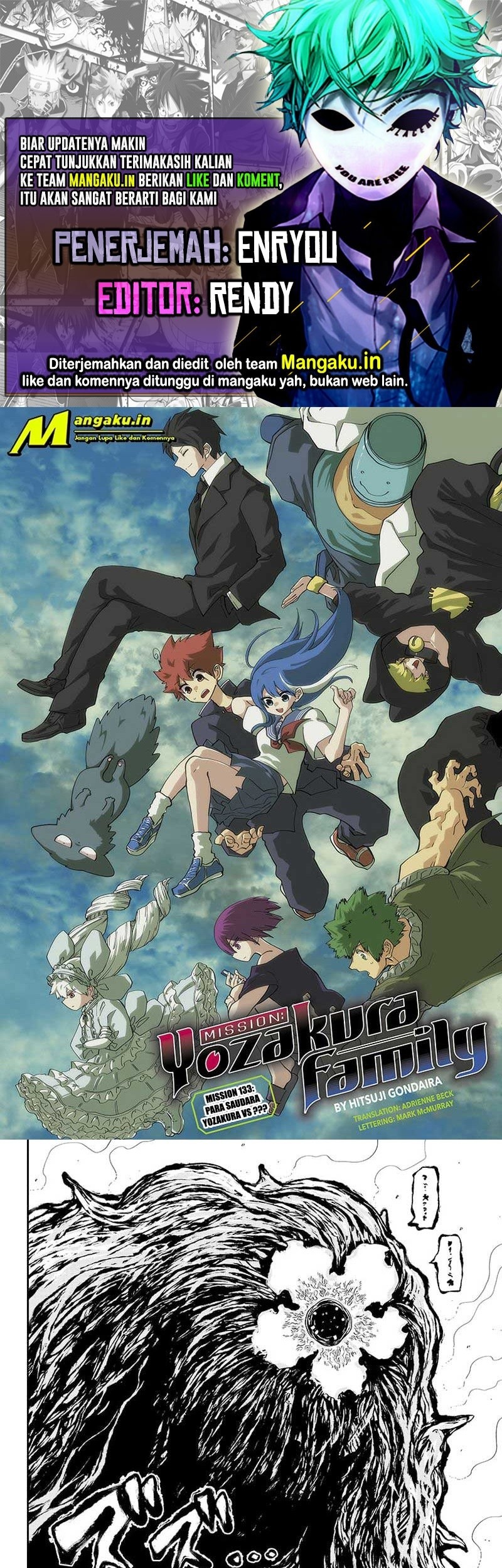 Mission: Yozakura Family Chapter 133 - halaman 1
