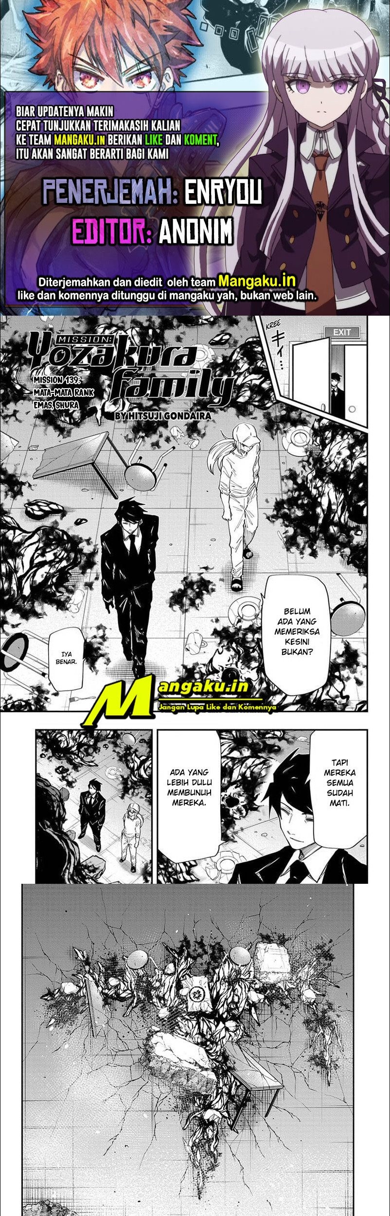 Mission: Yozakura Family Chapter 139 - halaman 1