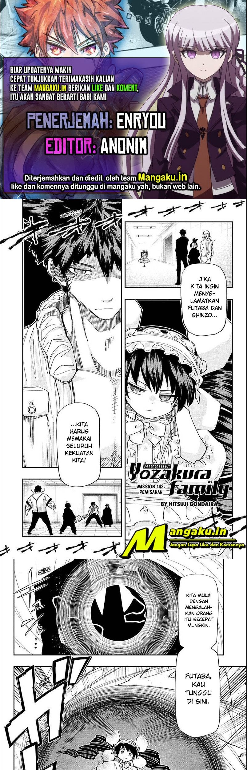Mission: Yozakura Family Chapter 142 - halaman 1