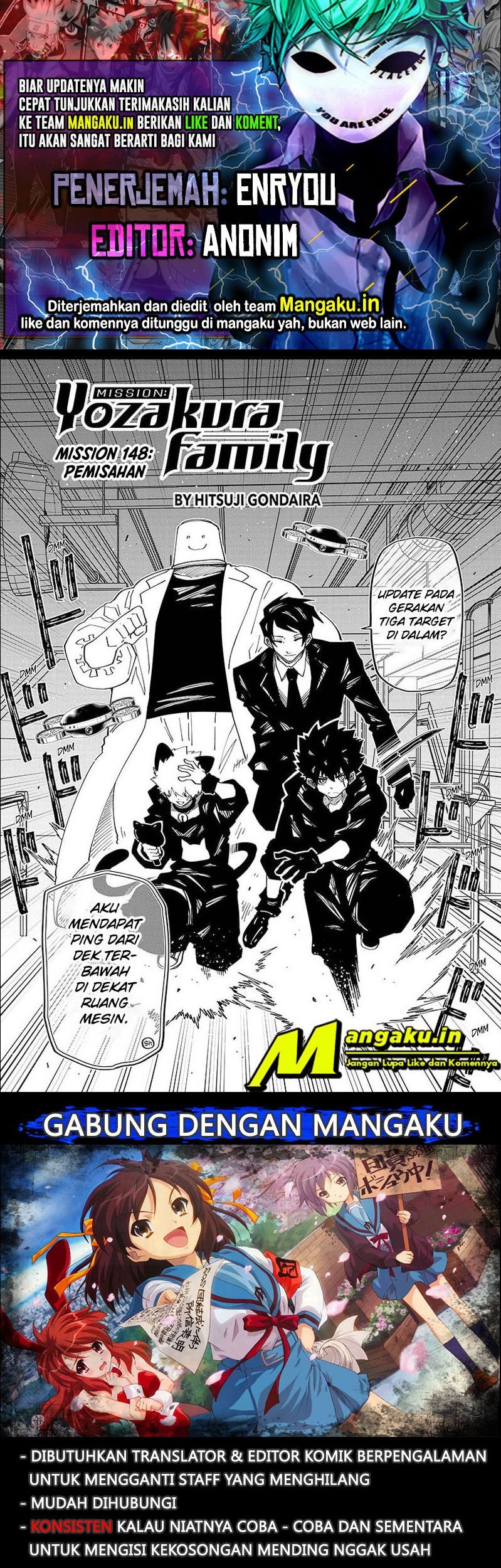 Mission: Yozakura Family Chapter 148 - halaman 1