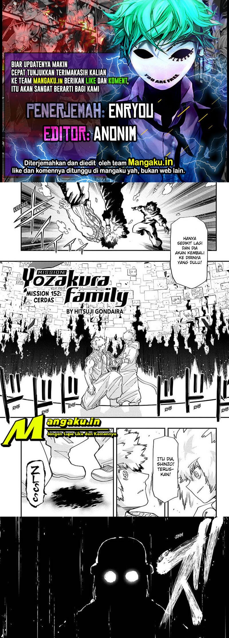 Mission: Yozakura Family Chapter 152 - halaman 1