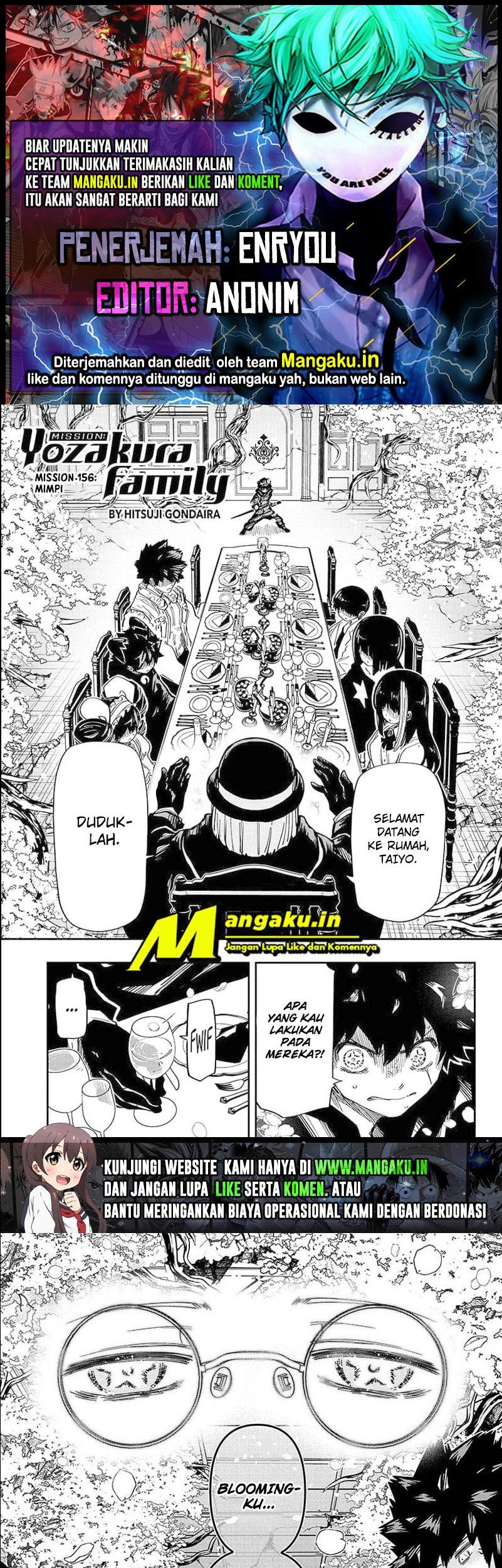 Mission: Yozakura Family Chapter 156 - halaman 1
