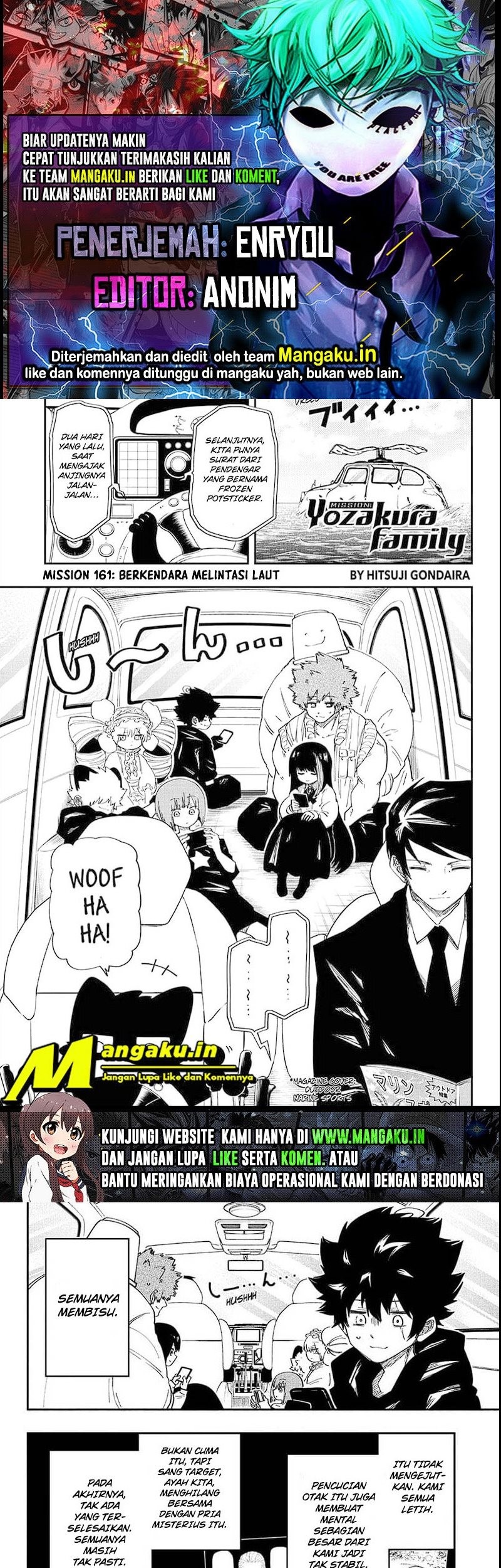 Mission: Yozakura Family Chapter 161 - halaman 1