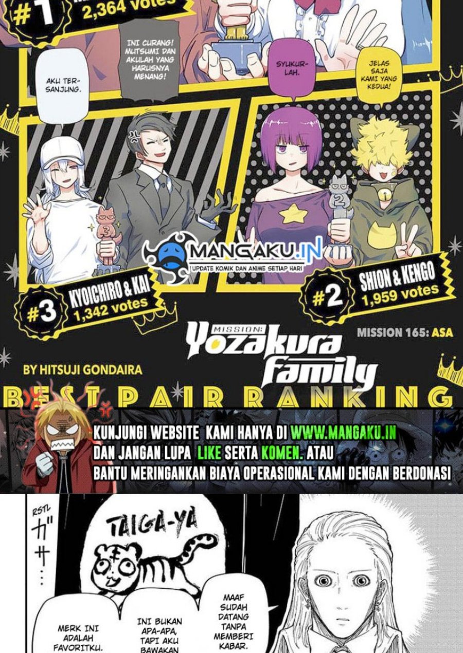 Mission: Yozakura Family Chapter 165 - halaman 2
