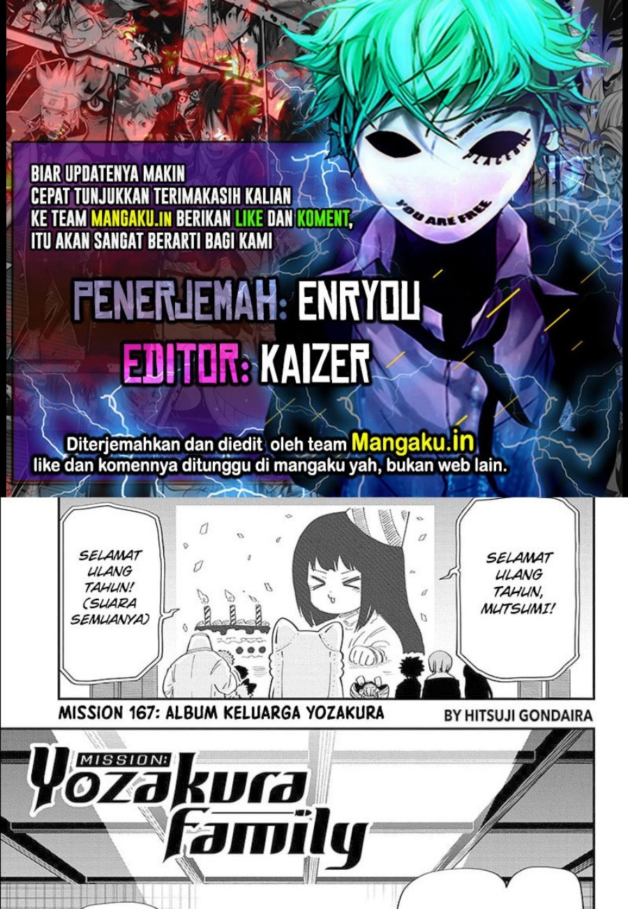 Mission: Yozakura Family Chapter 167 - halaman 1