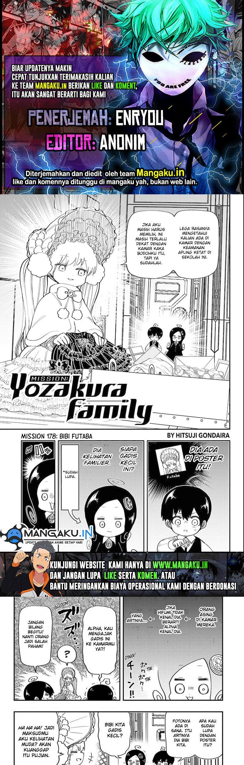 Mission: Yozakura Family Chapter 178 - halaman 1