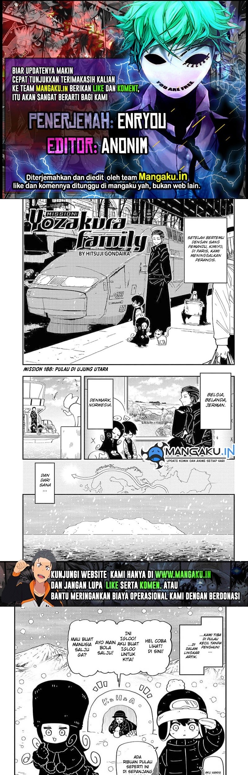Mission: Yozakura Family Chapter 189 - halaman 1
