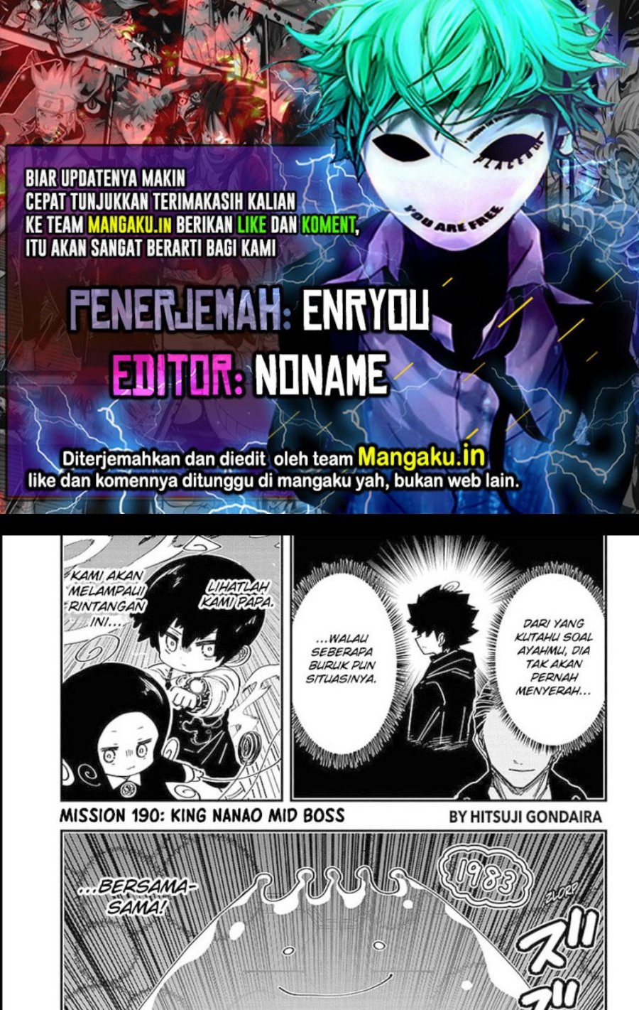 Mission: Yozakura Family Chapter 190 - halaman 1