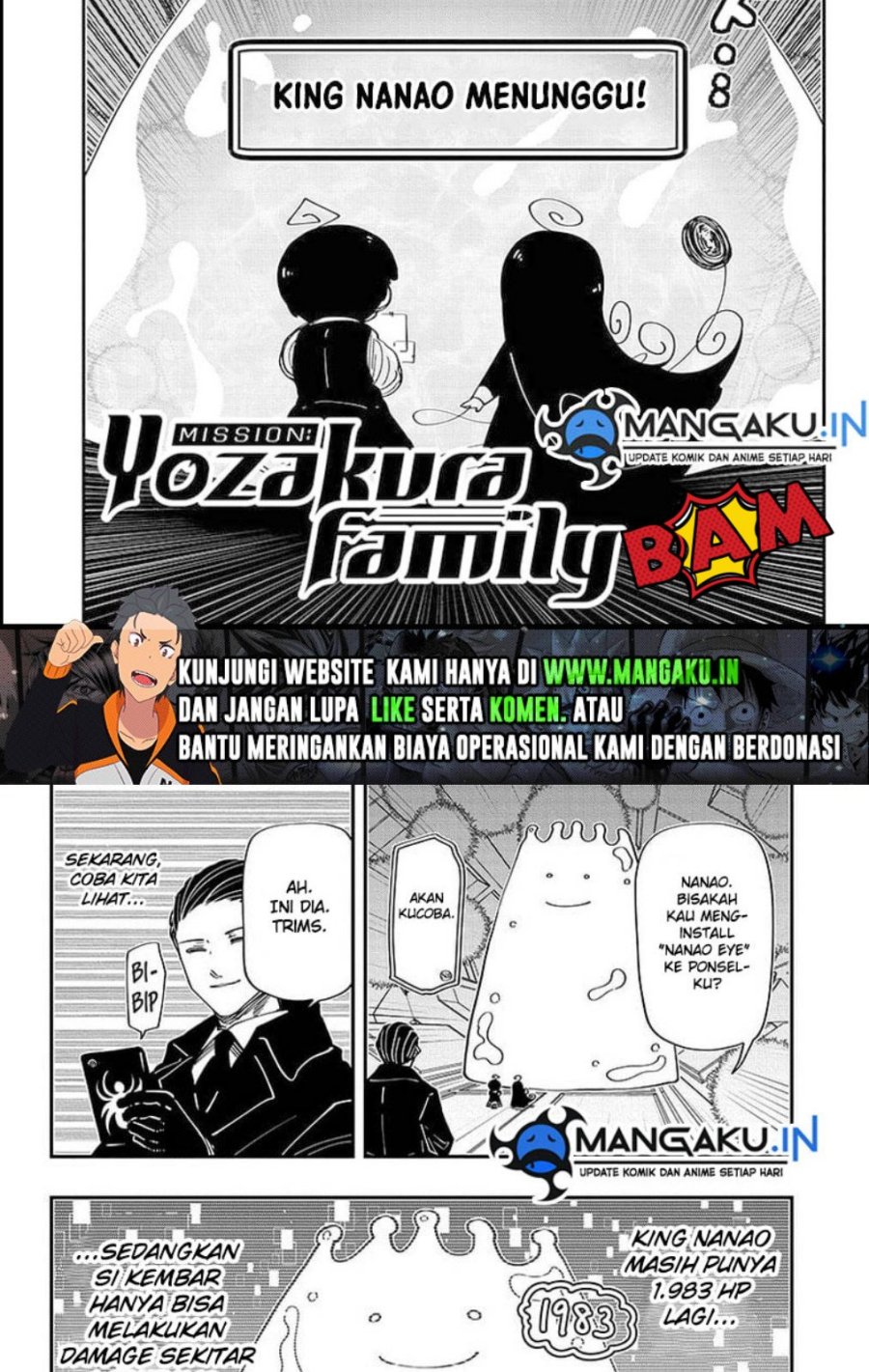 Mission: Yozakura Family Chapter 190 - halaman 2