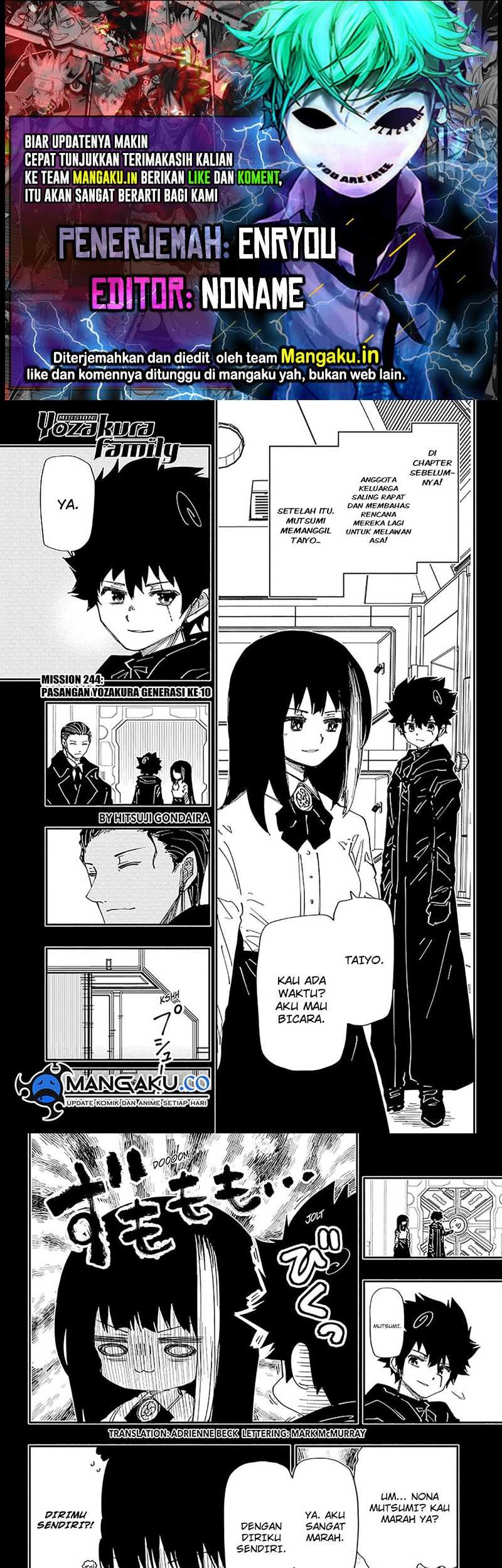 Mission: Yozakura Family Chapter 244 - halaman 1